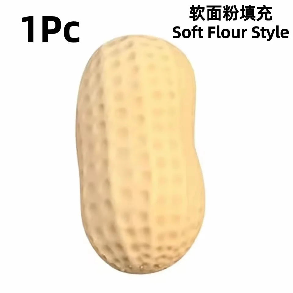 Crunchy Peanut Stress Ball Food-Shaped Squeeze Ball Squishy Toys ASMR Sensory Anti Stress Fidget Toys for Adults Christmas Gift