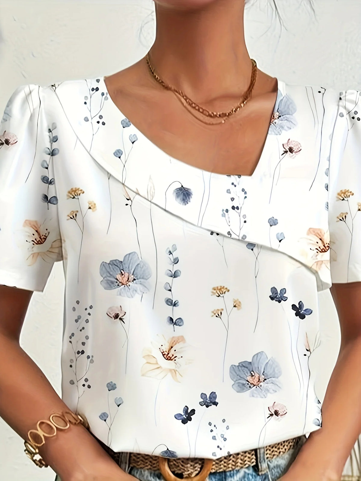 Elegant Loose Blouse Woman Fashion Temperament Long Sleeve Woman Shirt Printed Casual Woman Shirt Holiday Top
