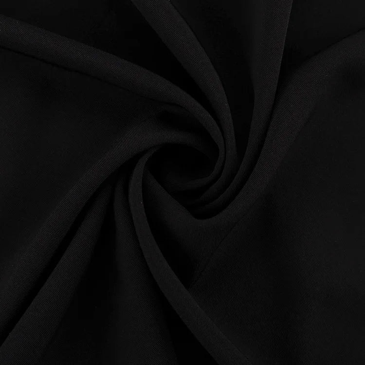 Black Skirt 2025 Summer Design Split Satin Women's Long Skirt