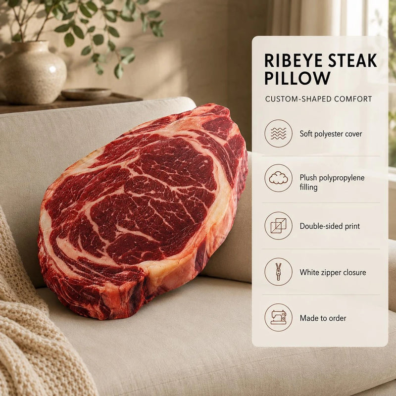 Ribeye Steak Sofa Cushion