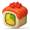 Salmon Roe Sushi Throw Pillow
