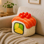 Salmon Roe Sushi Throw Pillow