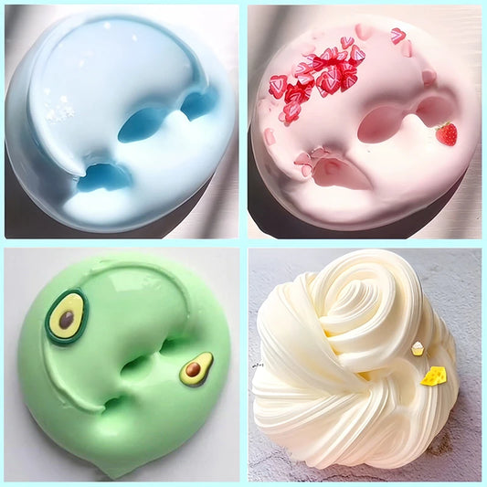 Squishy Slime Soft DIY Crystal Slime Squeeze Toy Stress Relief Slow Rising Sensory Fidget Toys Relaxing Slime Gifts 슬라임