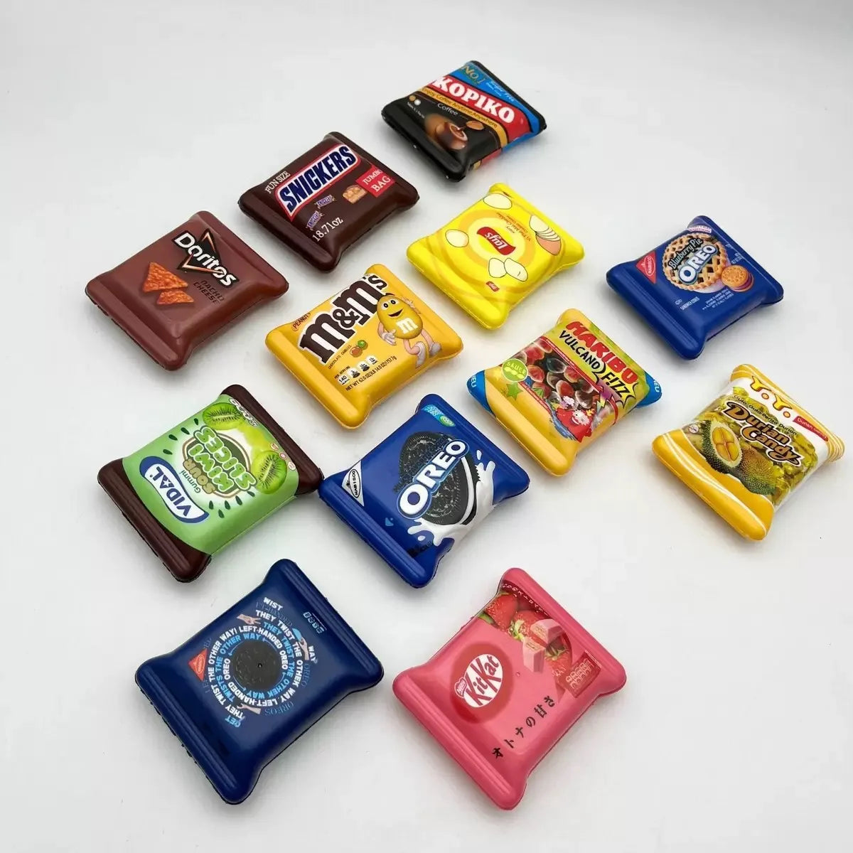 Mini Squishy Toy Realistic Food Stress Reliever Slow Rising Soft Silicone Fidget for Adults Funny Christmas Gift ﻿