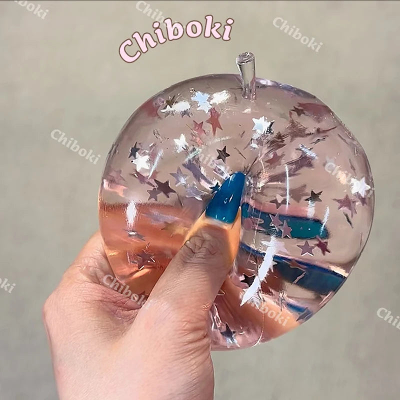 Original Chiboko Fruit Series Micro-Plastic Non-Rebound Vaseline Squishy Toys Anti-Anxiety Stress Relief Squeeze Fidget Toys