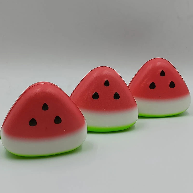 Watermelon Squishy Toys Slow Rising Anti-Stress Simulated Fruit Soft Squeeze Toy for Party Decompression Toy Gifts