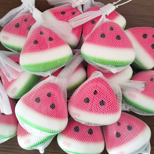 Watermelon Squishy Toys Slow Rising Anti-Stress Simulated Fruit Soft Squeeze Toy for Party Decompression Toy Gifts