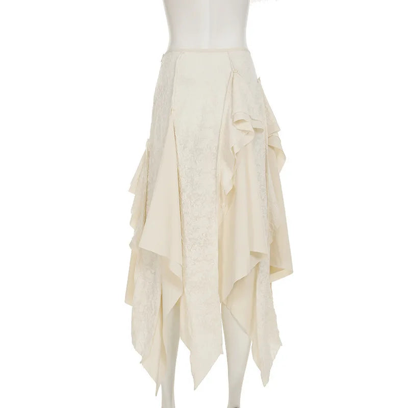 Women Irregular Skirt Doomsday Wasteland Design For Women 2026 Spring Summer Mid Skirts High Street Skirts