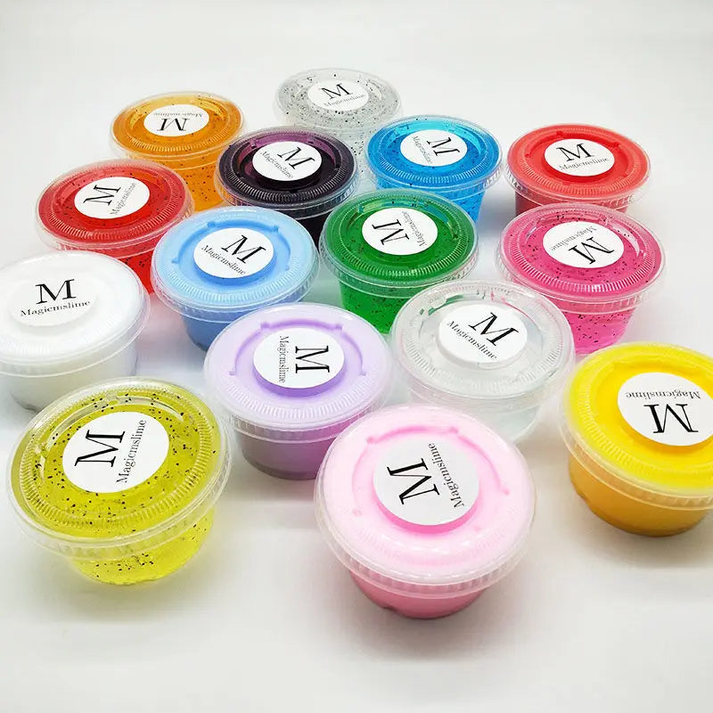 Squishy Slime Soft DIY Crystal Slime Squeeze Toy Stress Relief Slow Rising Sensory Fidget Toys Relaxing Slime Gifts 슬라임