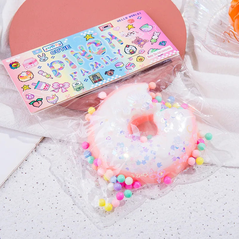 Taba Squishy Cake Doughnut Stress Relief Toy Sensory Fidget Toys for Adults Slow Rebound Anxiety Relaxation Squeeze Toys