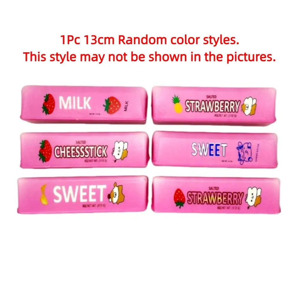 Colorful Halloween Squishy Toy Creative Kneading Butter Stick Squeezing Toy Funny Elastic Slow Rebound Butter Stick