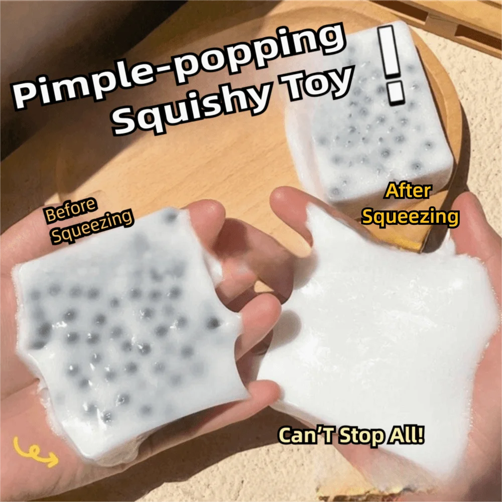 Squishy Texture Pimple Popping Sensory Toys Sensory Design Anxiety Relief Skin Picking Squishy Fidget Plaything Reusable