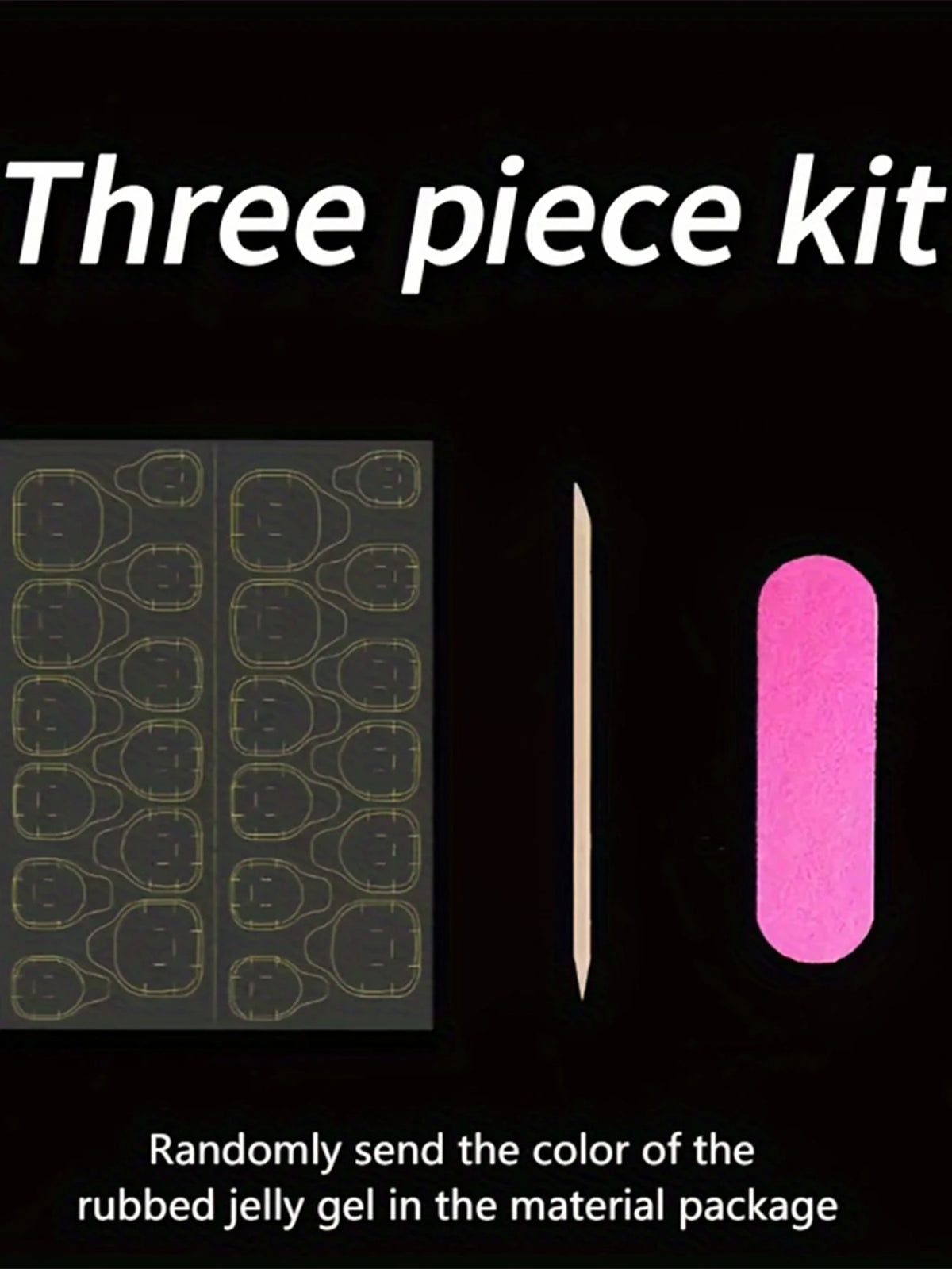 10PCS Handmade Press On Nails Japanese all-match pink ultra-glitter mid-step false nails