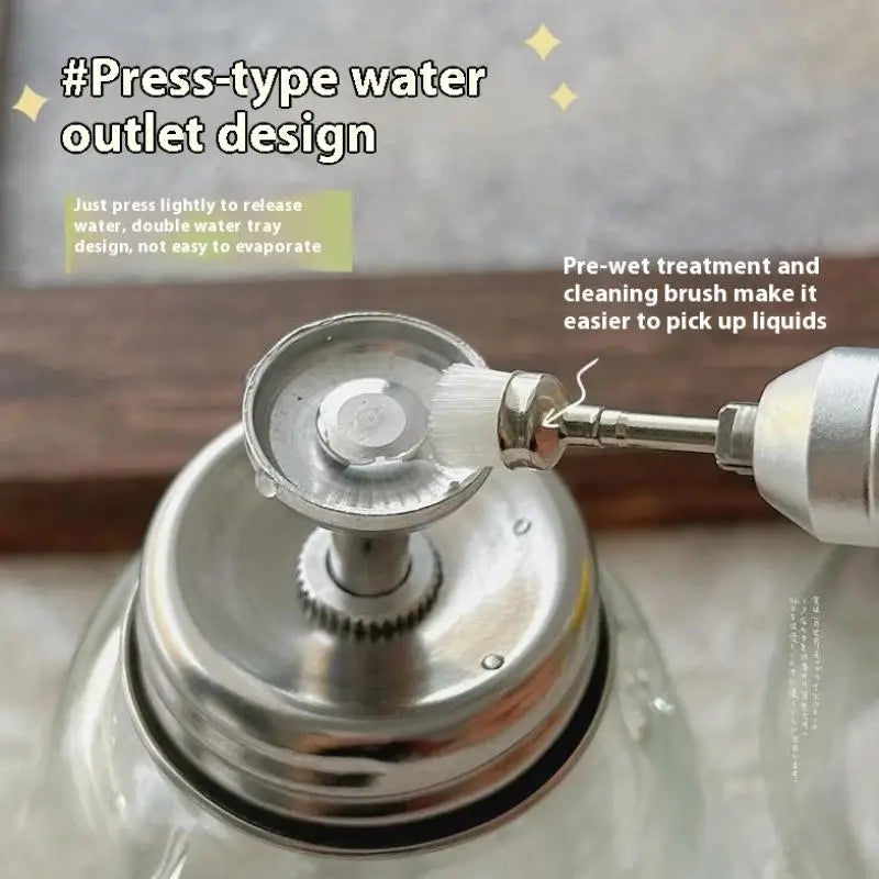 Nail Storage Refillable Glass Bottles Empty Liquid Press Pump Dispenser Nail Art Polish Remover Cleaner Makeup Manicure Tools