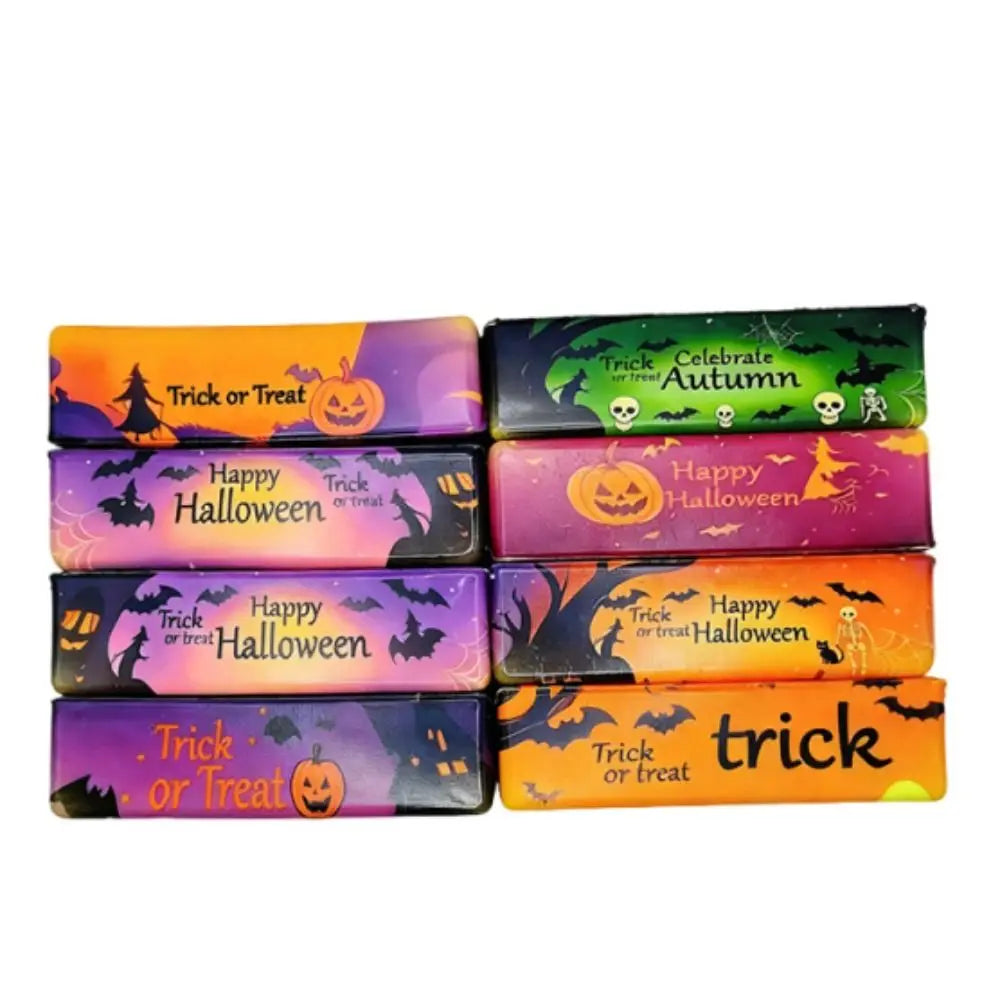 Colorful Halloween Squishy Toy Creative Kneading Butter Stick Squeezing Toy Funny Elastic Slow Rebound Butter Stick
