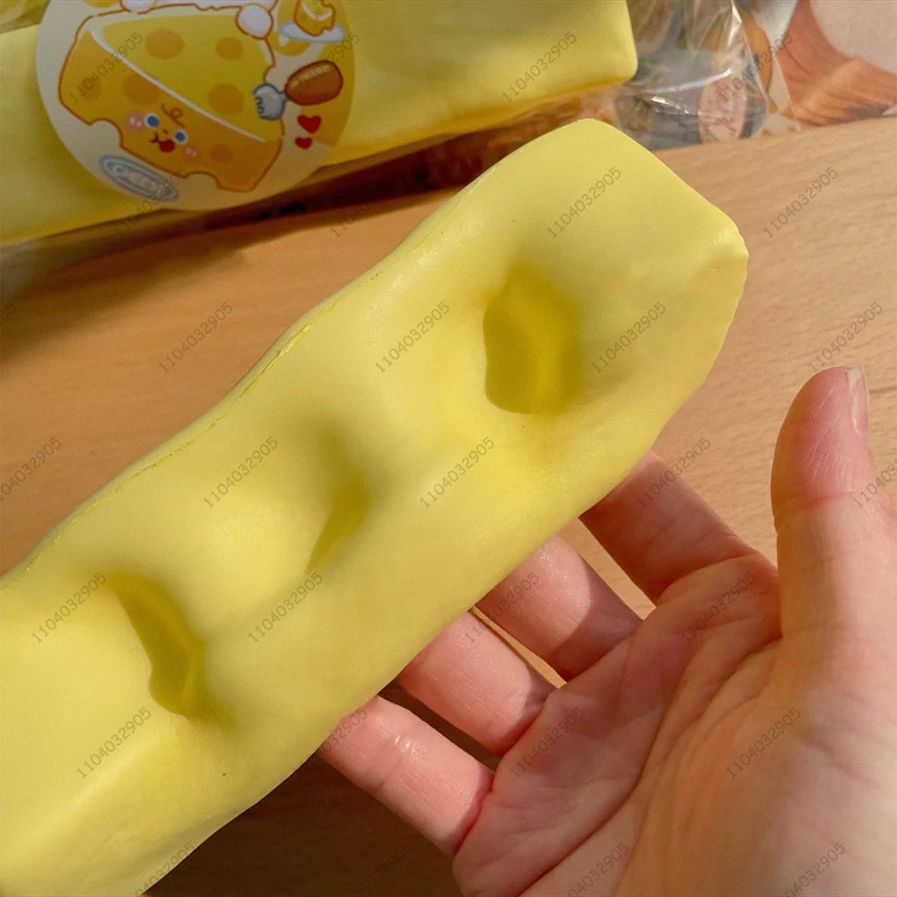 Strawberry Cheese Stick Slow Rising Squishy Toys ASMR Sensory Fidget Toys for Anti-Stress ADHD Squeeze Toy Gift for Kids &Adults
