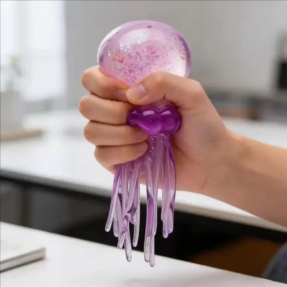 Squishies Nee Doh Jellyfish  Squish Toy Fidget Toy, Water Sensory Soft Jelly Squeeze Stress Relief Fidget Toy Squeeze Blind Box