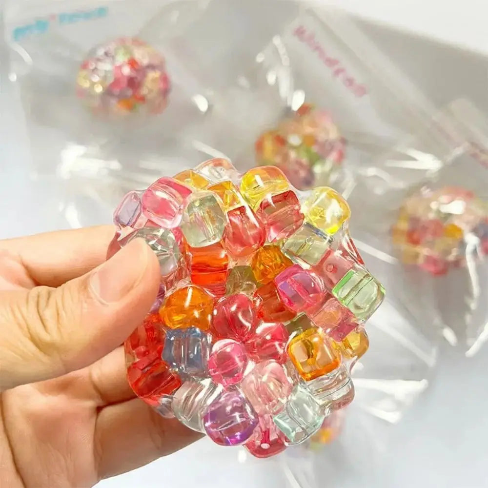 New Super Soft Squishy Balls Textured Moldable Sensory Fidget Toys Crunchy Memory Gel Fidget Toys Stress Relief