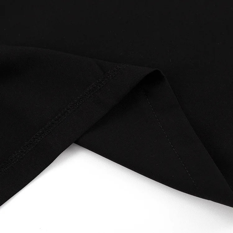 Black Skirt 2025 Summer Design Split Satin Women's Long Skirt