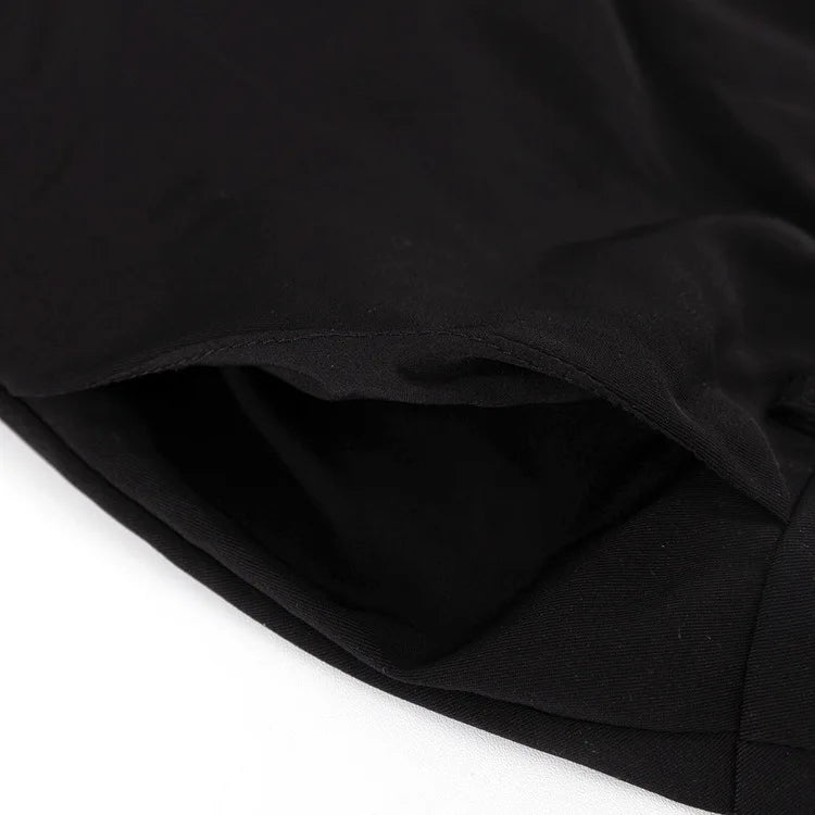 Black Skirt 2025 Summer Design Split Satin Women's Long Skirt
