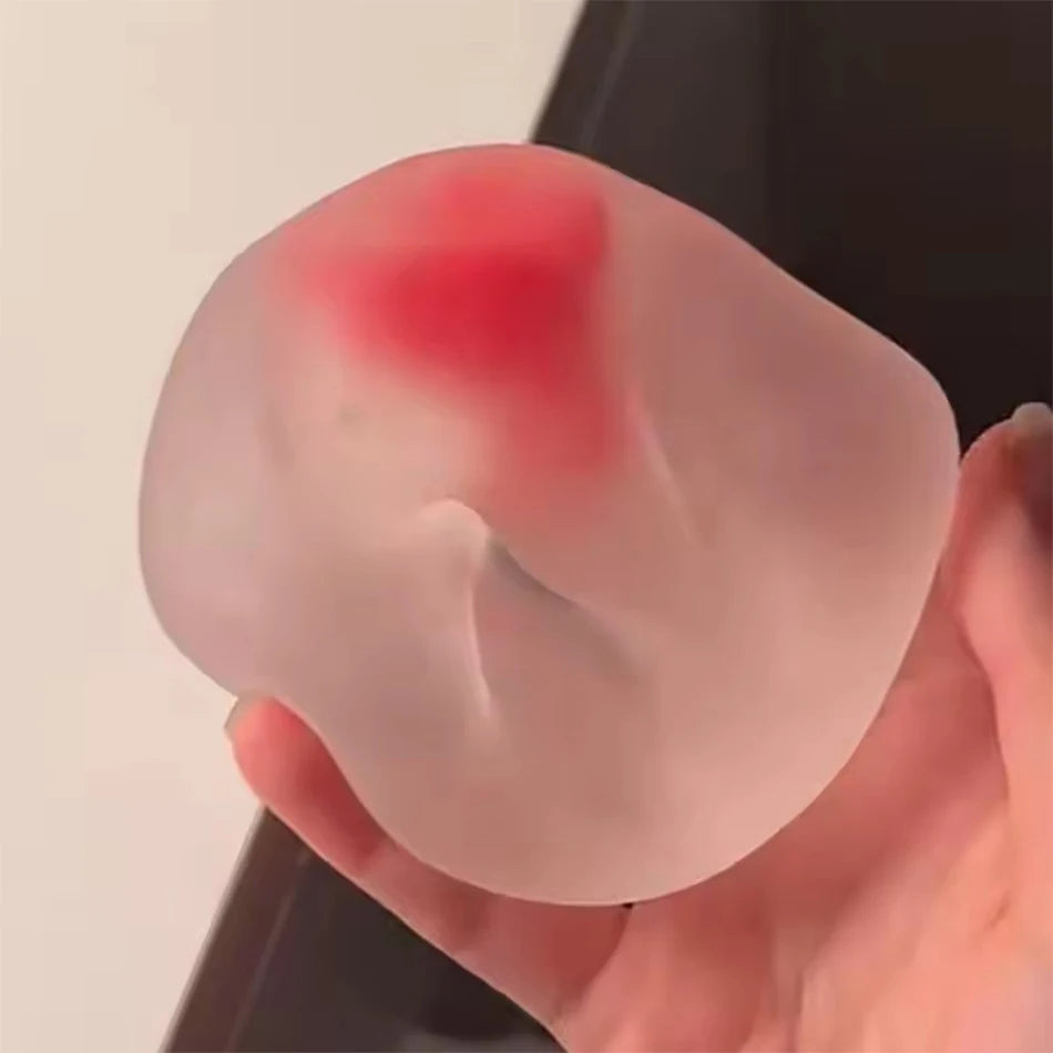 2026 Blue strawberry Maltose Squishy Toys Anti Stress Fidgets Soft Simulated Transparent Maltose Slow-rebound Decompression Toy