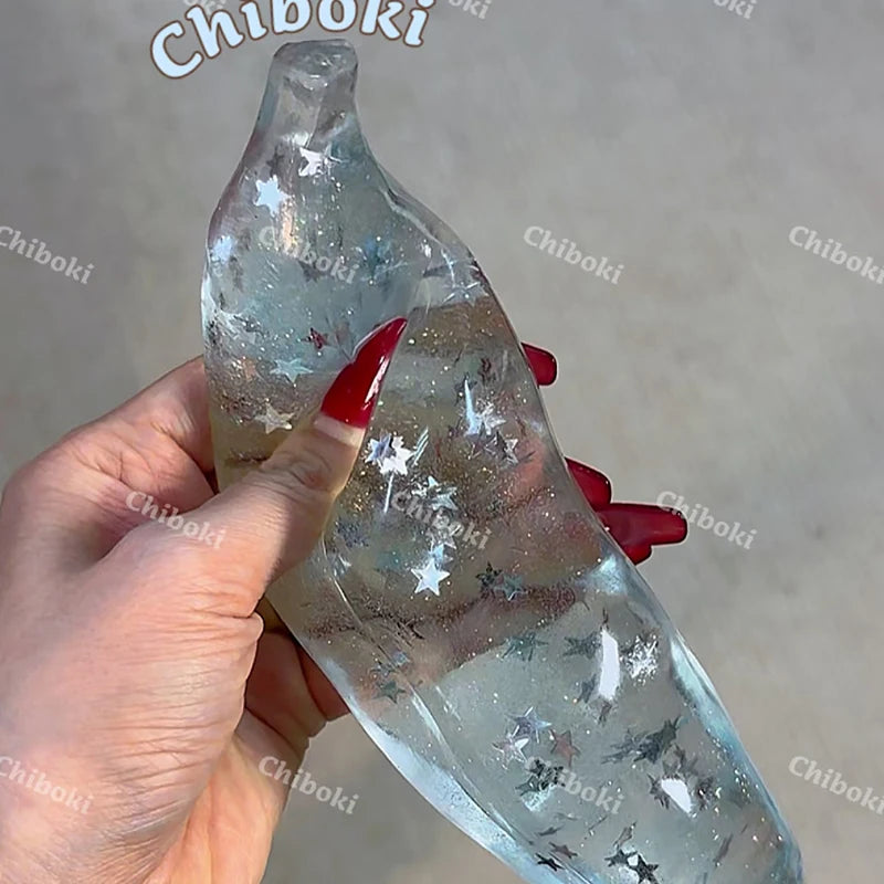 Original Chiboko Fruit Series Micro-Plastic Non-Rebound Vaseline Squishy Toys Anti-Anxiety Stress Relief Squeeze Fidget Toys