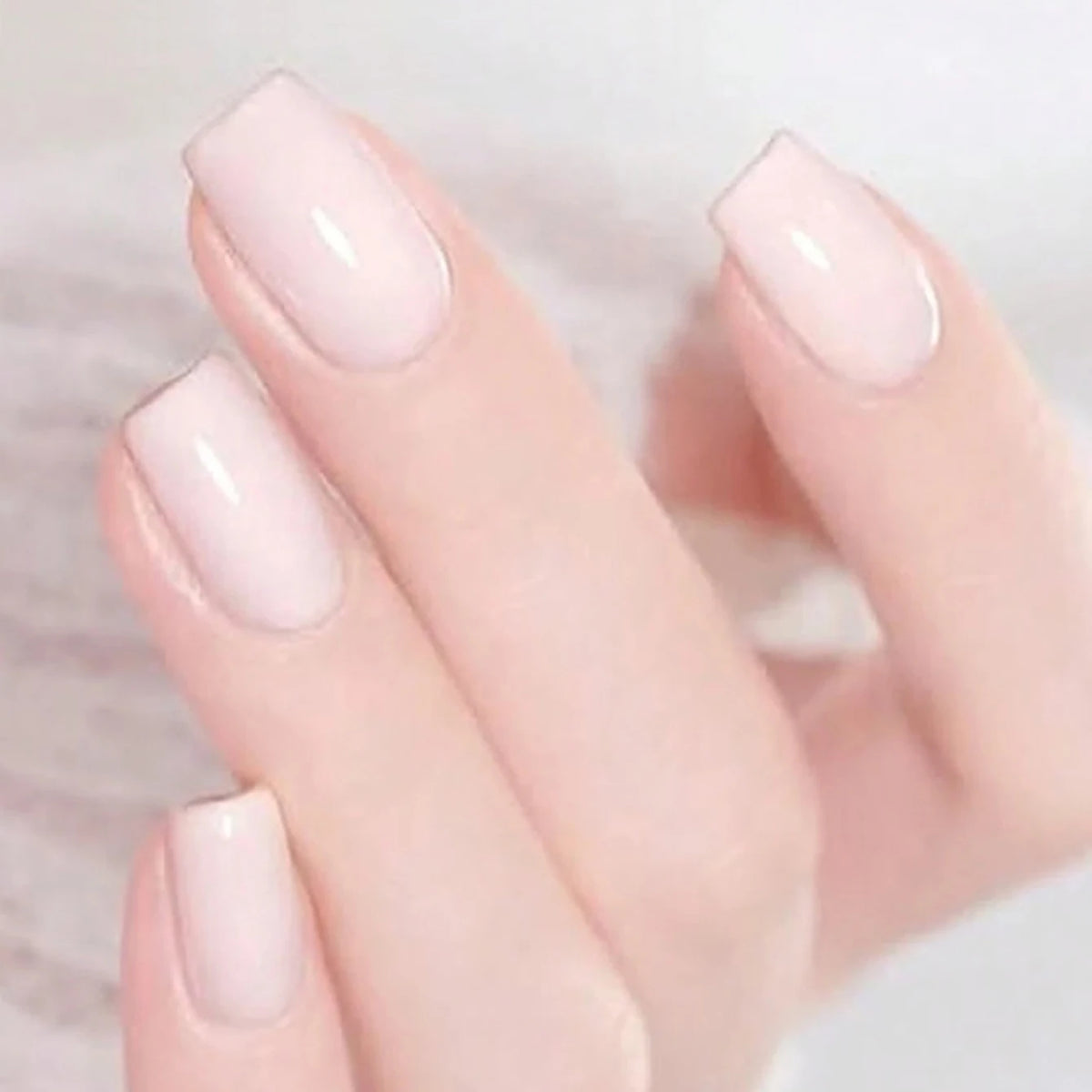 ARTAUG 24PCS Press On Nails Medium White Square Press On Nails Sweet Press On Nails Korean Press On Nails