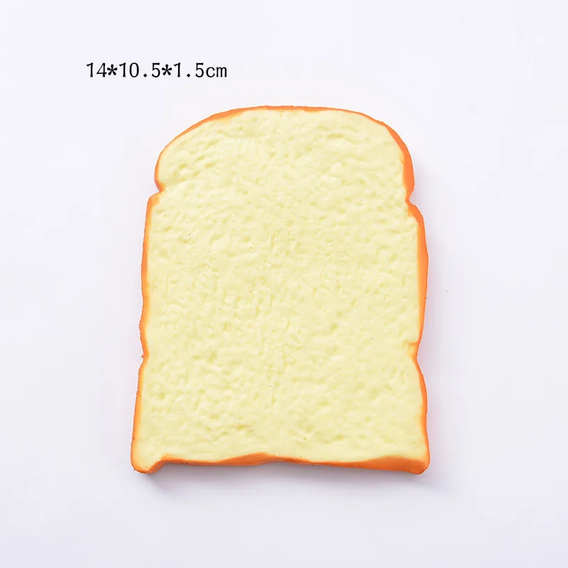 Squishy Food Creative Simulation Bread Toast Donuts Slow Rising Squeeze Stress Relief Toys Spoof Tease People Desktop Decoration