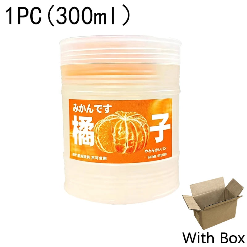 Slime 300ml Fruit Juice Scented Clear Water Slime Crystal Mud Jelly Decompression Kneading Soft Relaxed Pinch Relieve Pressure