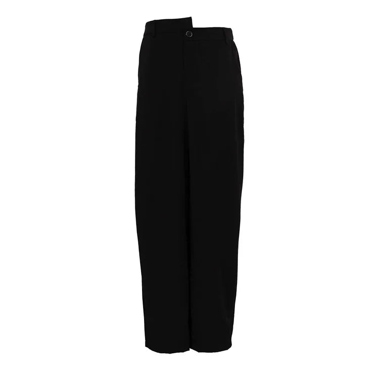 Black Skirt 2025 Summer Design Split Satin Women's Long Skirt