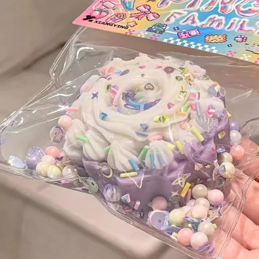 Taba Squishy Cake Doughnut Stress Relief Toy Sensory Fidget Toys for Adults Slow Rebound Anxiety Relaxation Squeeze Toys