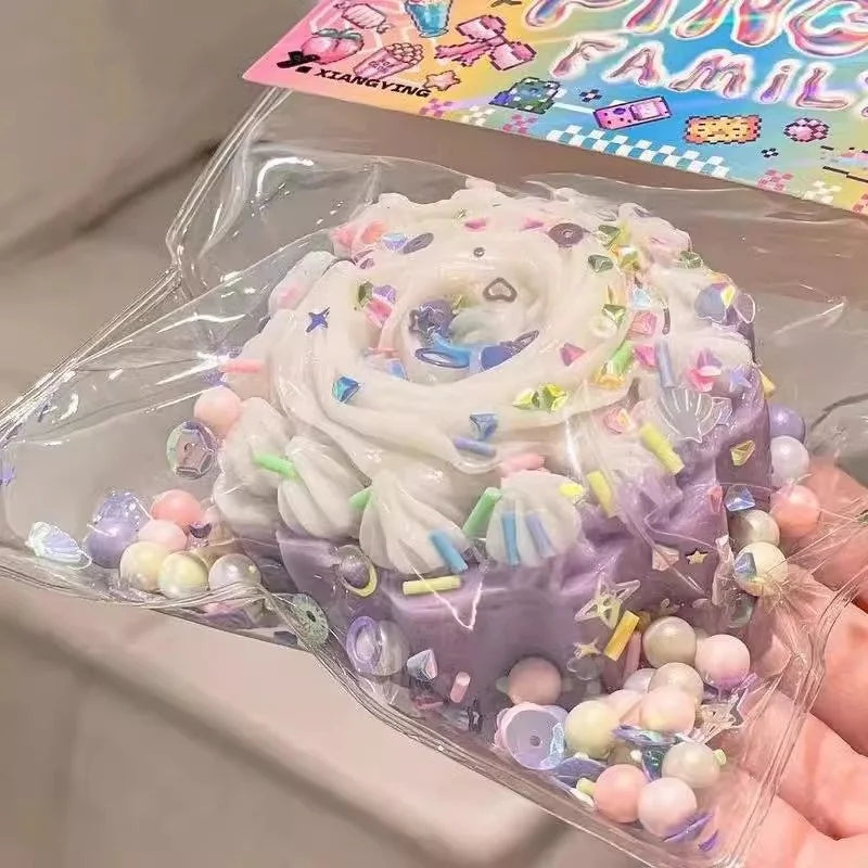 Taba Squishy Cake Doughnut Stress Relief Toy Sensory Fidget Toys for Adults Slow Rebound Anxiety Relaxation Squeeze Toys