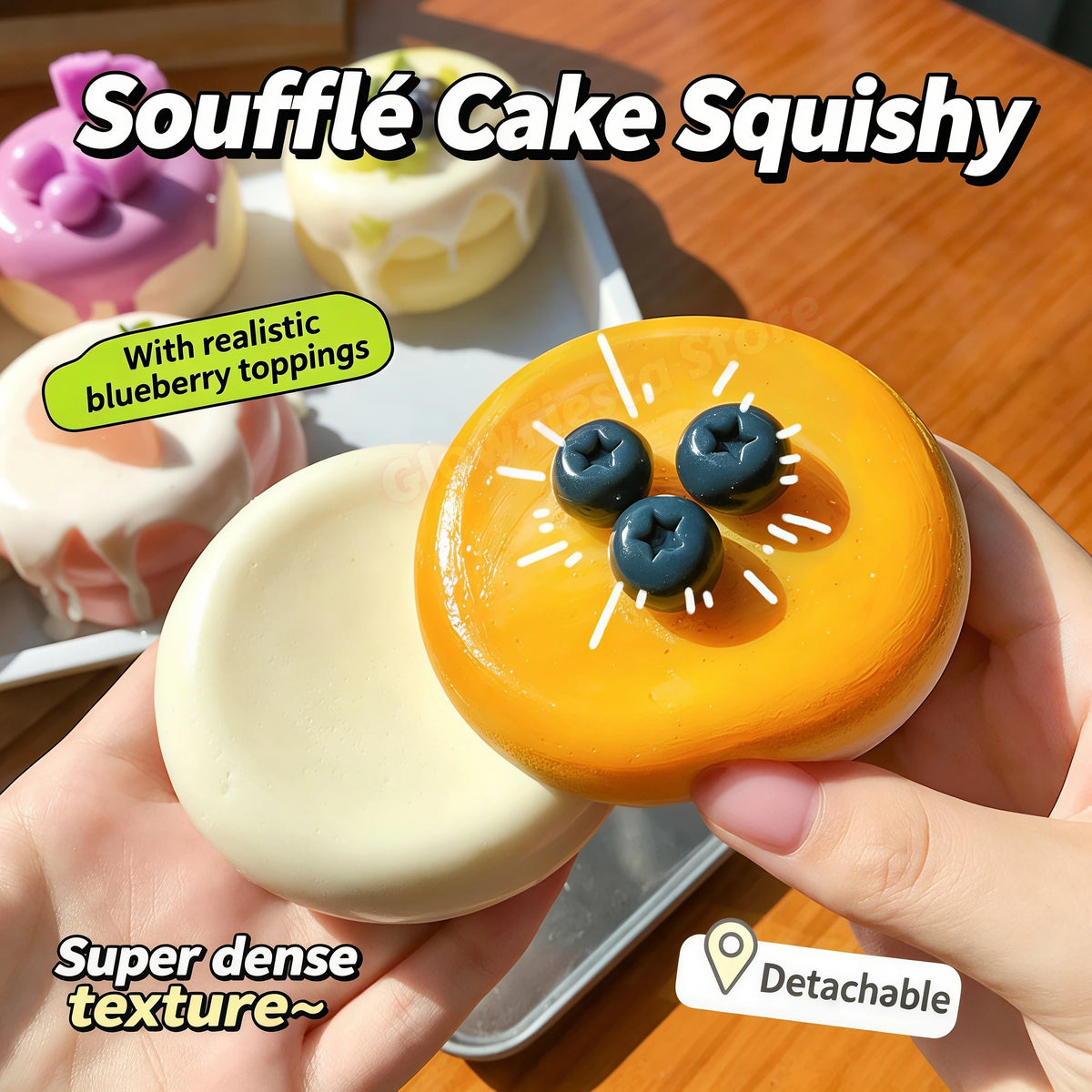 Soufflé Food-grade Silicone Taba Squishy Handmade Creamy Soft Squeeze toy Office Class Stress Relief Christmas Easter Gift Favor