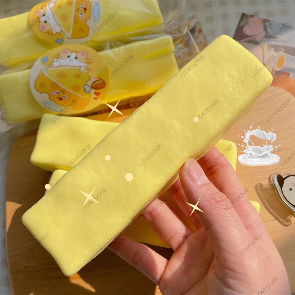Strawberry Cheese Stick Slow Rising Squishy Toys ASMR Sensory Fidget Toys for Anti-Stress ADHD Squeeze Toy Gift for Kids &Adults
