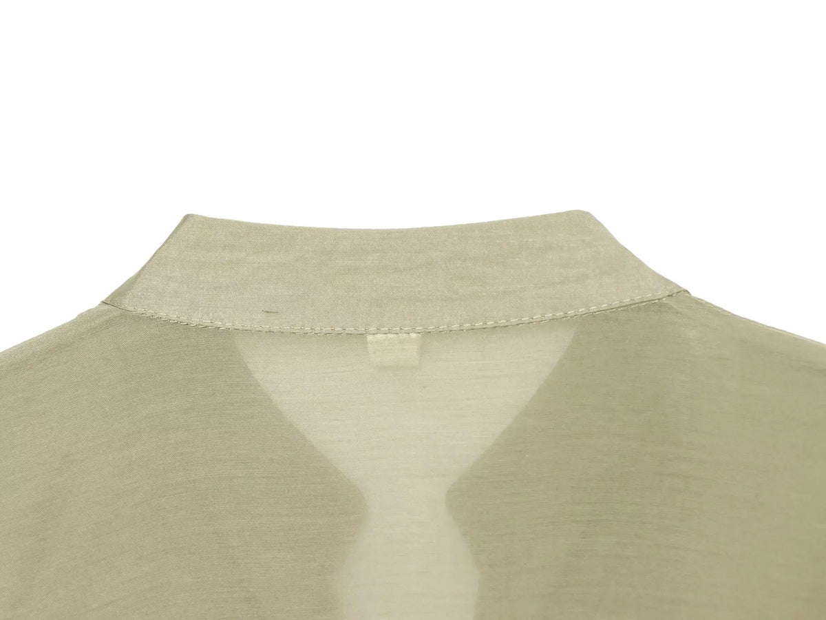 Women Elegant Blouse For Women Loose Long Sleeve Shirts Female Single-breasted Casual Shirts Fashion See Through Thin Top