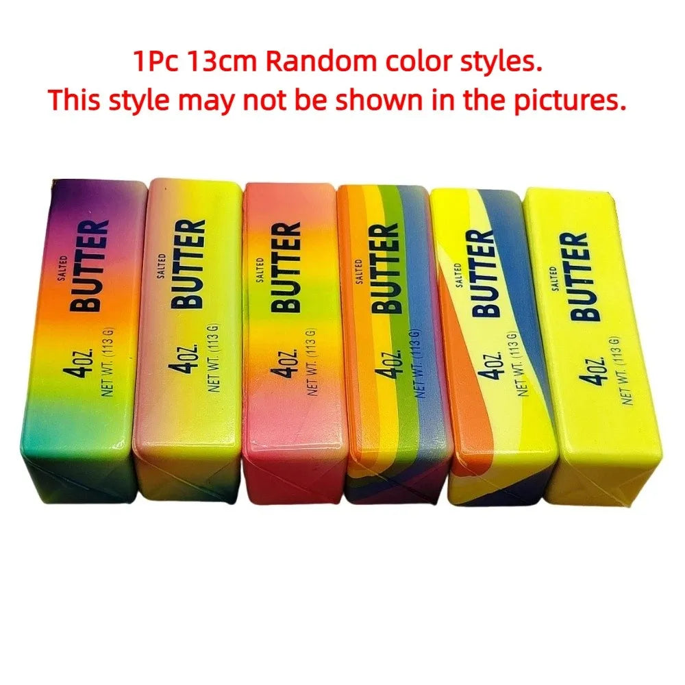 Colorful Halloween Squishy Toy Creative Kneading Butter Stick Squeezing Toy Funny Elastic Slow Rebound Butter Stick