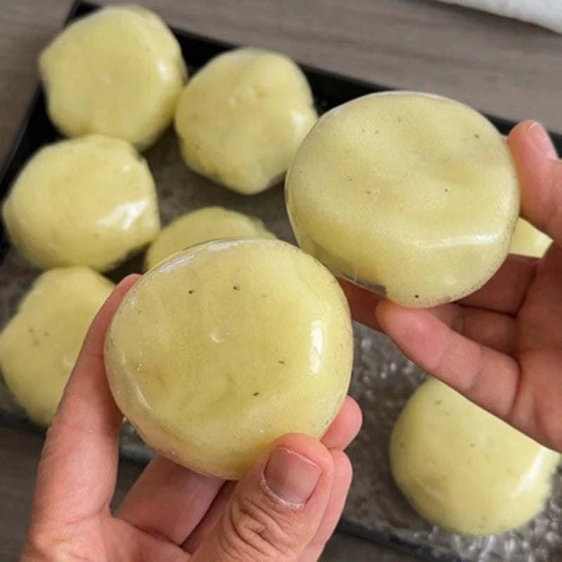 Squishy Realistic Mashed Potato Stress Relief Ball Textured Crinkle Sound Stress Relief Squeeze Toys Sensory Fidget Toys Adults