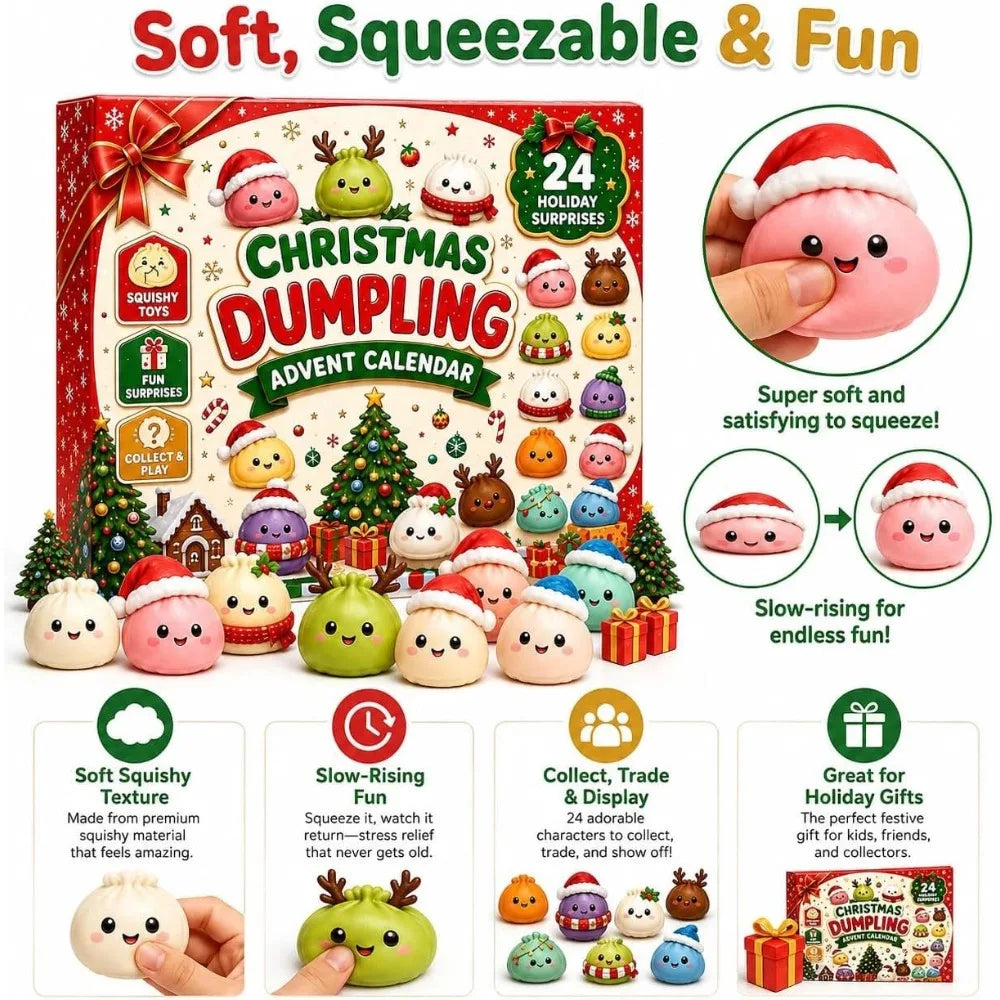 Christmas Dumpling Squishy Advent Calendar – 24 Days