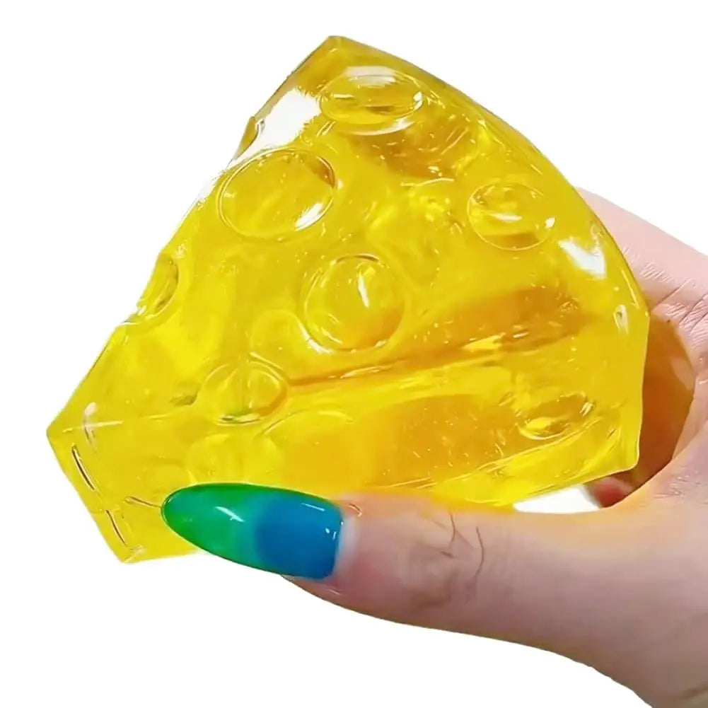 Squishy Toys-Honey Square Super Soft Mochi Cheese Squeeze Toy Funny Cheese Anti-stress Sensory Fidgets Toys for Adults Kid Gifts