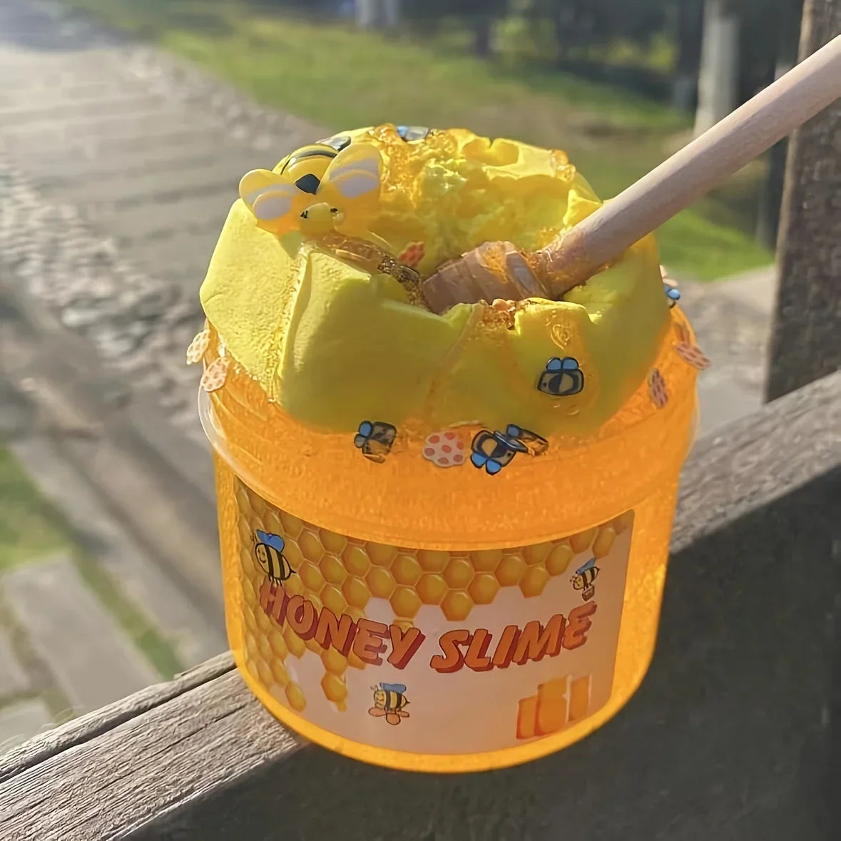 Honey Slime Set Honeycomb Slime Toy Stretchable DIY Transparent Slime and Clay Simulated Handmade Toy Clay