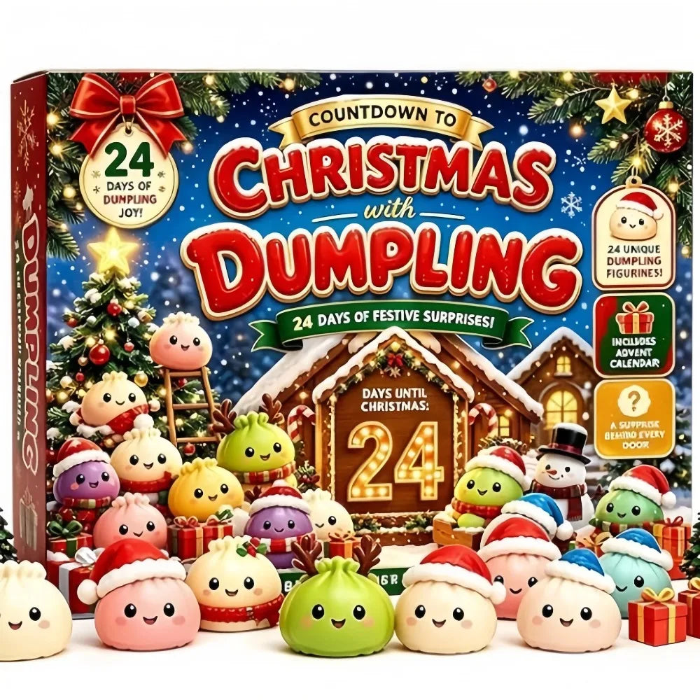 Christmas Dumpling Squishy Advent Calendar – 24 Days