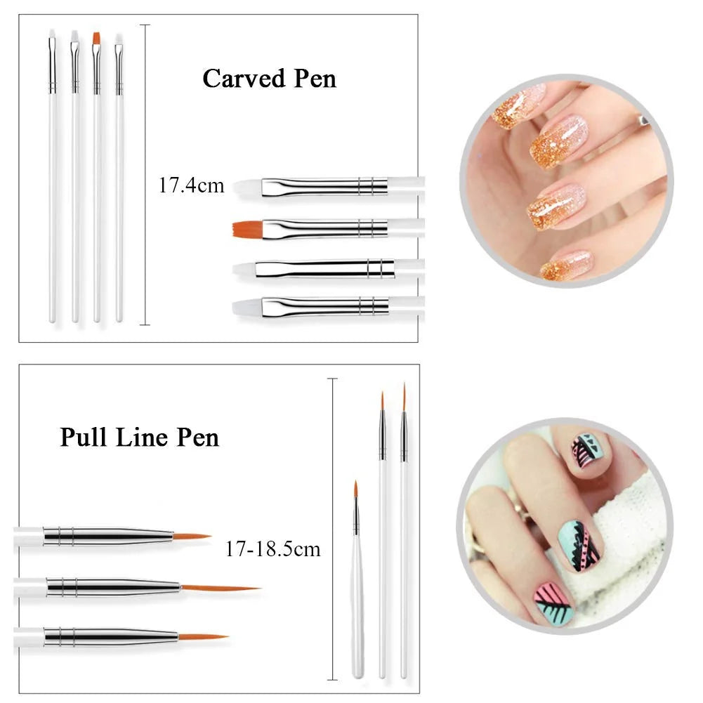 Nails Things Brushes For Manicure Set Nails Art Accessories Tools Kits Nail Supplies For Professionals Manicure Set