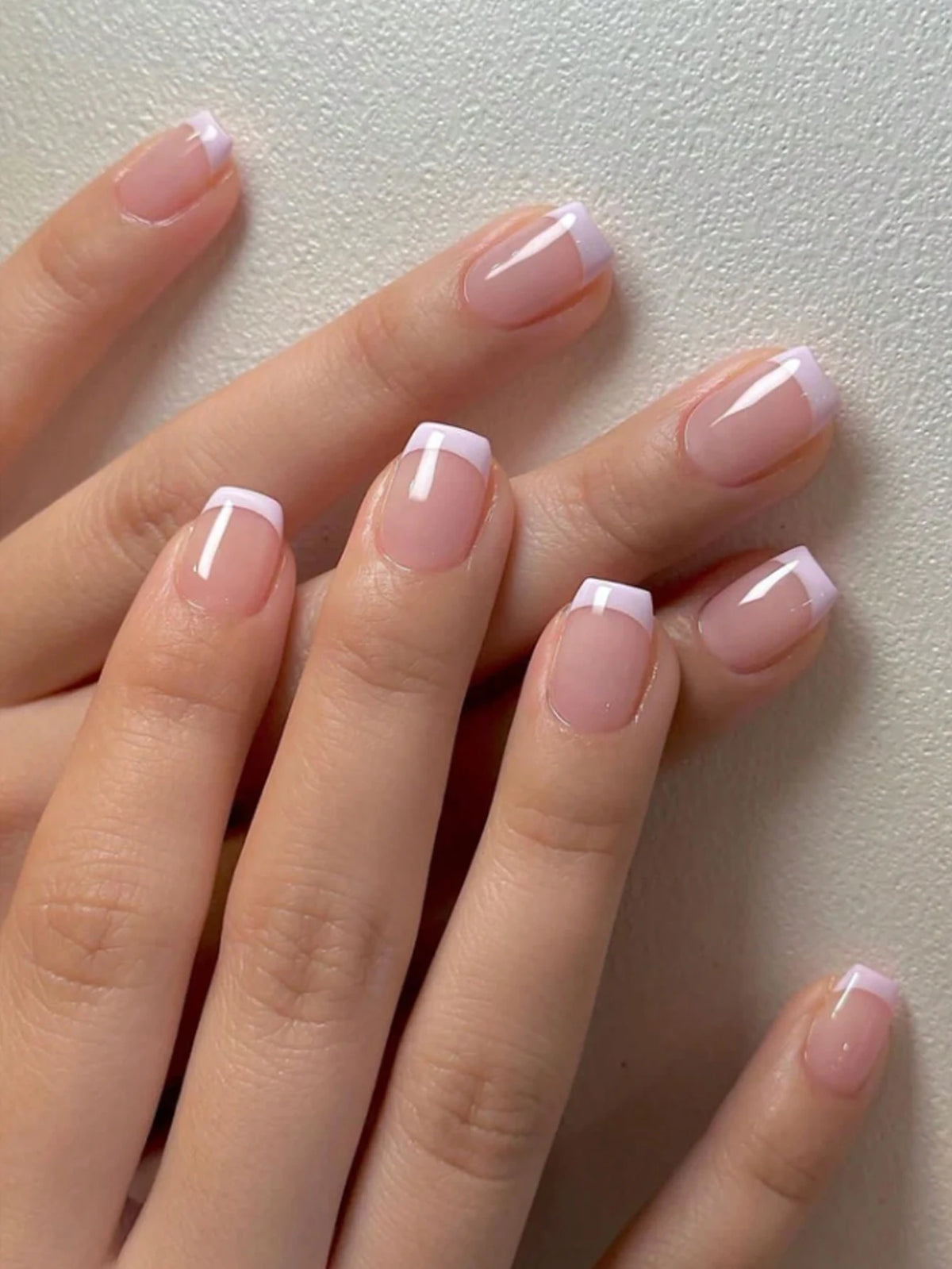 ARTAUG 24PCS Press On Nails Medium White Square Press On Nails Sweet Press On Nails Korean Press On Nails