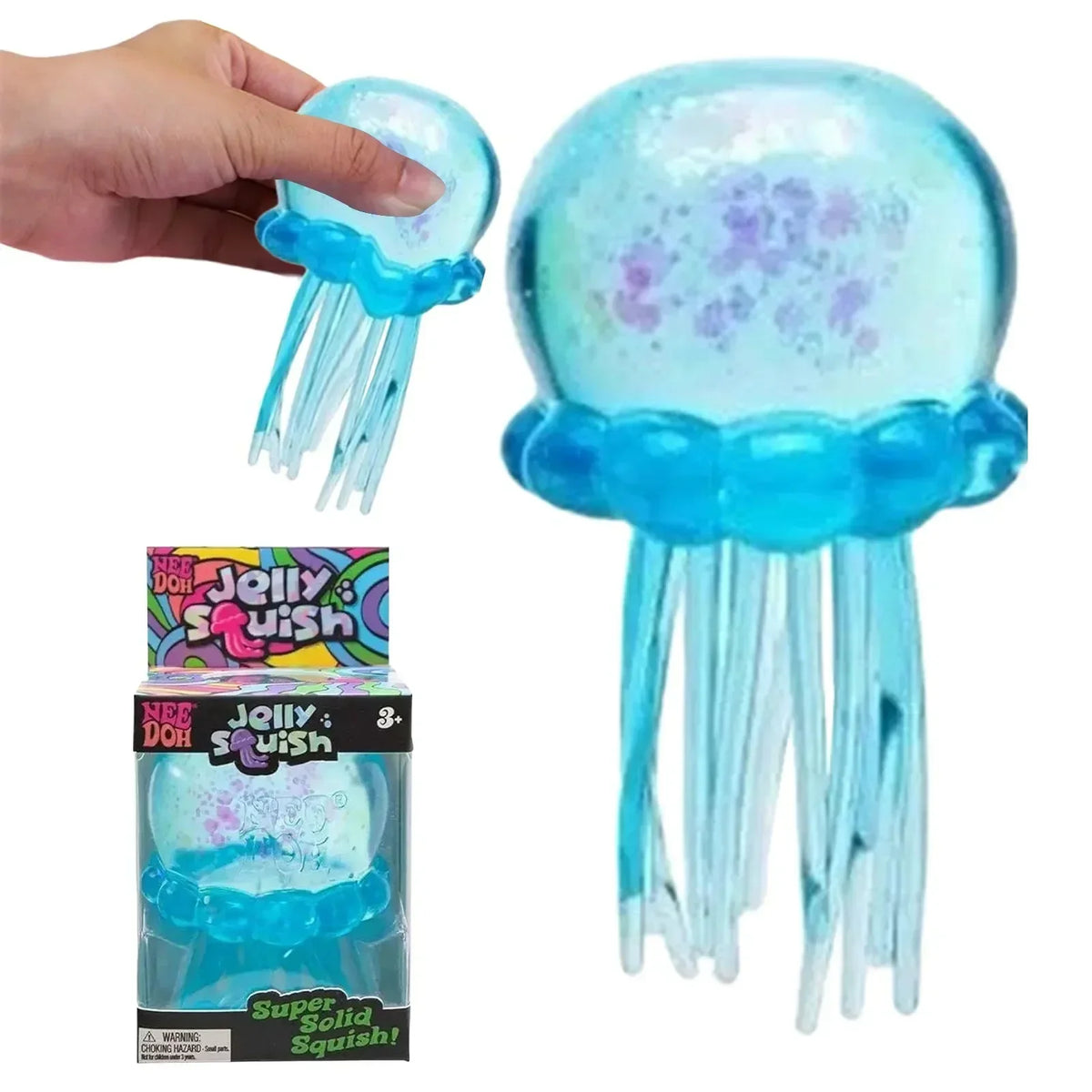 Squishies Nee Doh Jellyfish  Squish Toy Fidget Toy, Water Sensory Soft Jelly Squeeze Stress Relief Fidget Toy Squeeze Blind Box