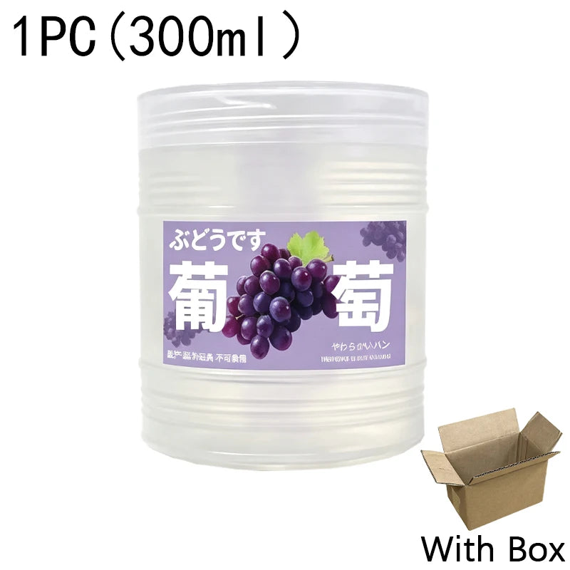 Slime 300ml Fruit Juice Scented Clear Water Slime Crystal Mud Jelly Decompression Kneading Soft Relaxed Pinch Relieve Pressure
