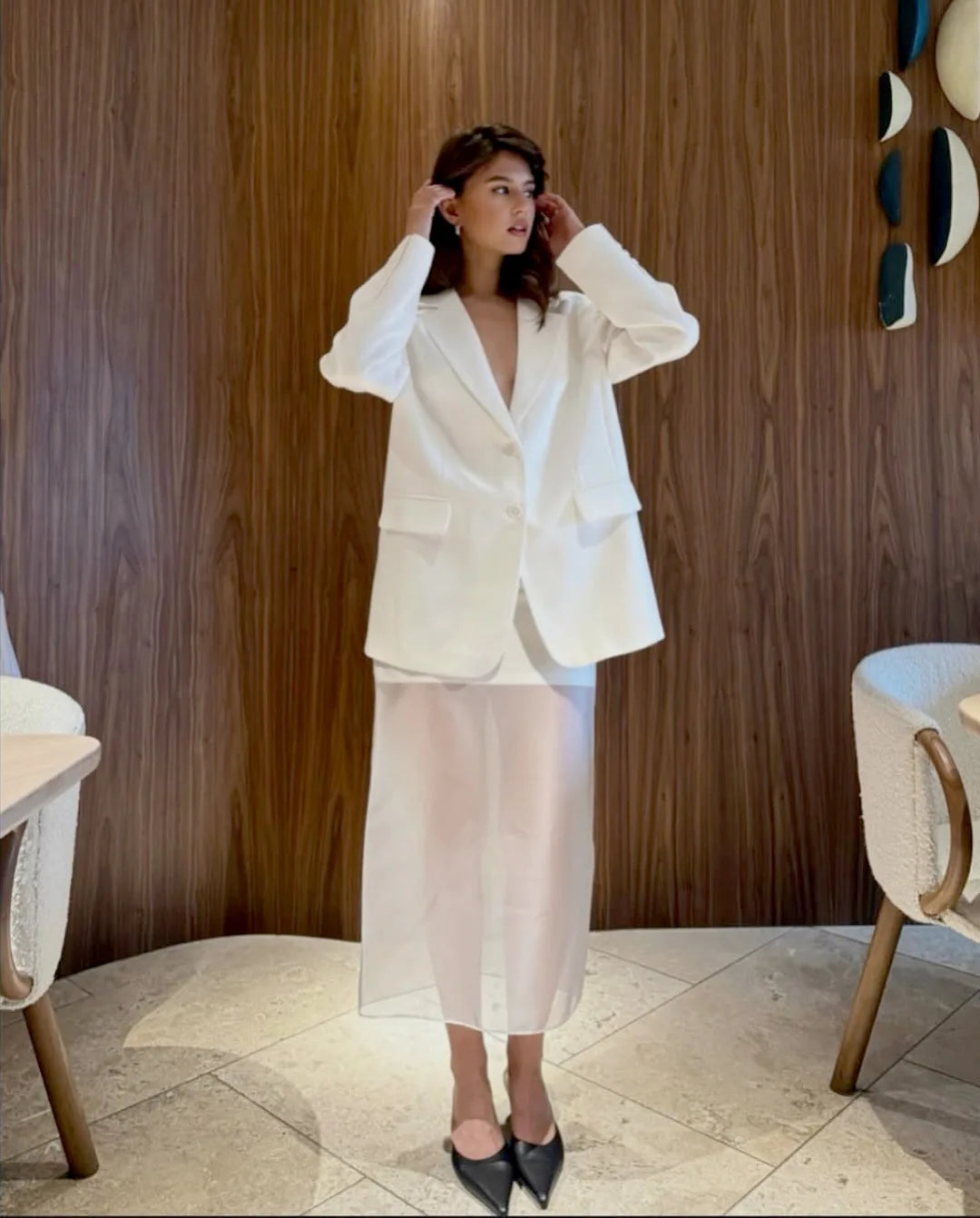Tossy Summer See-Through High Waist Long Skirt Female Slim Patchwork Casual Solid Commute Y2k Skirt Women's Mesh Maxi Skirt 2025