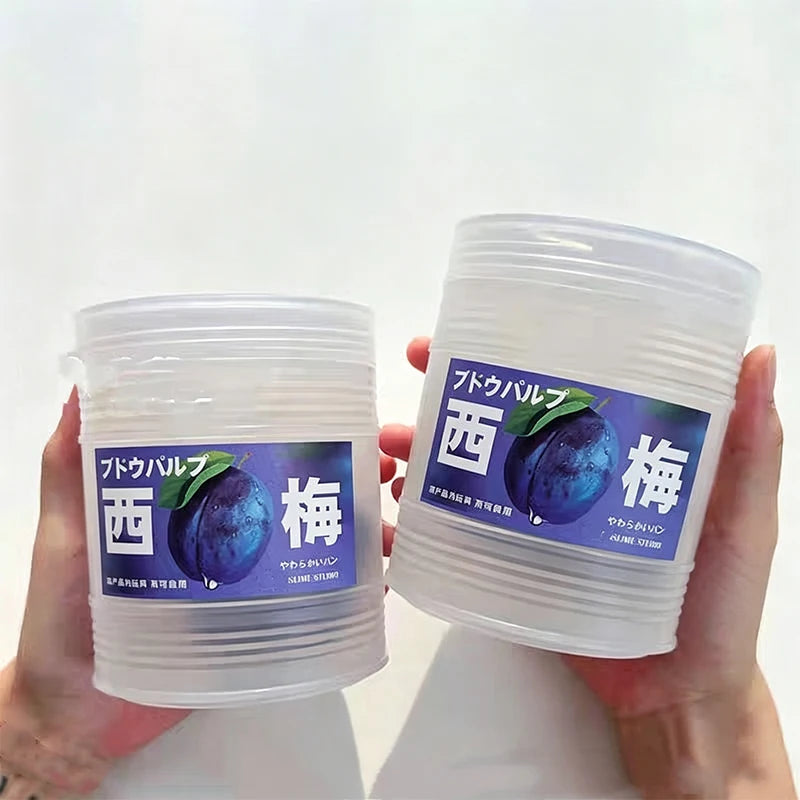 Slime 300ml Fruit Juice Scented Clear Water Slime Crystal Mud Jelly Decompression Kneading Soft Relaxed Pinch Relieve Pressure