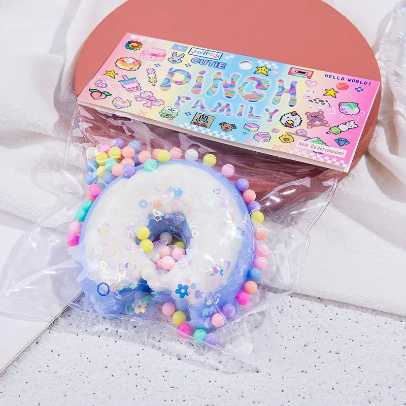 Taba Squishy Cake Doughnut Stress Relief Toy Sensory Fidget Toys for Adults Slow Rebound Anxiety Relaxation Squeeze Toys