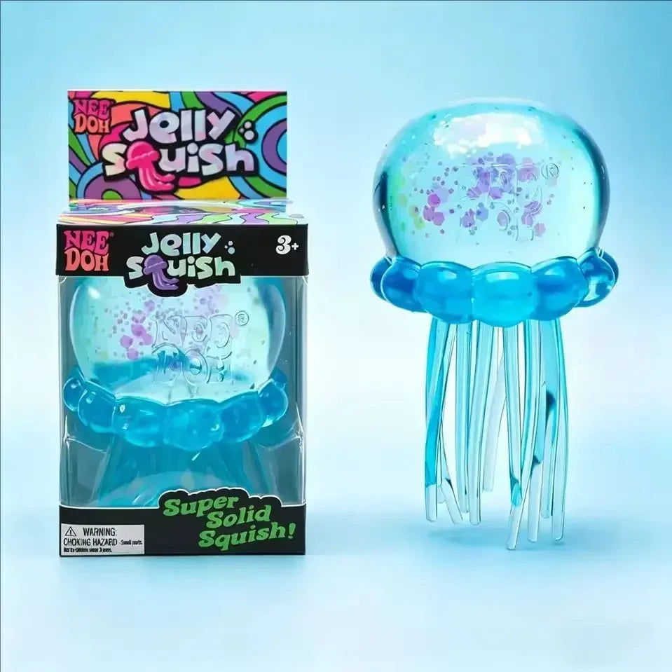 Squishies Nee Doh Jellyfish  Squish Toy Fidget Toy, Water Sensory Soft Jelly Squeeze Stress Relief Fidget Toy Squeeze Blind Box