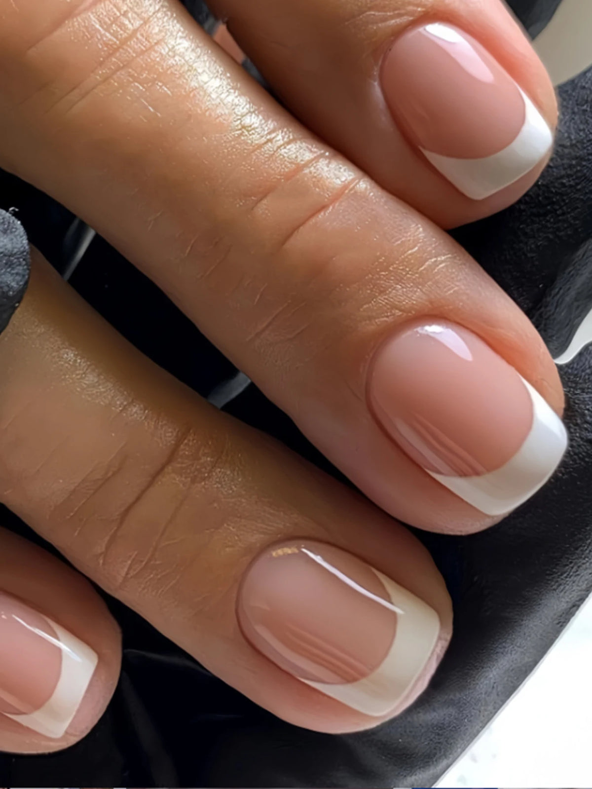 ARTAUG 24PCS Press On Nails Medium White Square Press On Nails Sweet Press On Nails Korean Press On Nails
